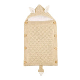 Newborn Baby Warm Knitted Stroller Toddler Knit Swaddling Blanket