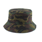 Men Camouflage Print Reversible Bucket Hat