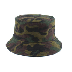 Men Camouflage Print Reversible Bucket Hat