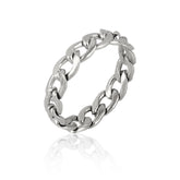Accessories Unisex Stainless Steel Link Rings