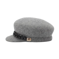 Women 100% Wool Winter Warm Newsboy Hat