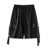 Women Cargo Loose Straight Casual Shorts