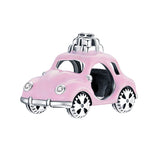 Sterling Silver 925 Colorful Enamel Pendant Car Charms
