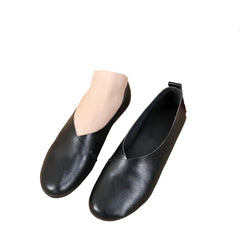 Woman Leather Hand Sewn Loafers