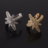 Women CZ Zircon Non-Pierced Ear Cuff Clip Earrings