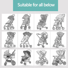 Accessories Kids Waterproof Transparent Stroller Weather Cover