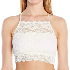 Women Lace Soft Breathable Comfort Halter Bra