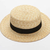 Women Accessories Wheat Panama Wide Brim Straw Hat