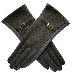 Women Cashmere Elegant Thick Warm Gloves