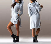 Women Casual Hooded Dresses