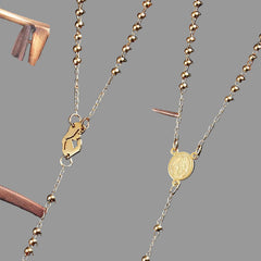Accessories Titanium Steel Mary/Jesus Long Chain Cross Necklace