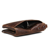 Men Vintage Genuine Cowhide Leather Wallet Coin Purse