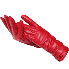 Women Genuine sheepskin Leather colour gloves