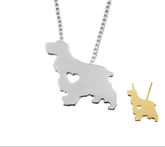 Accessories Woman Cocker Spaniel Dog Pendant Necklace