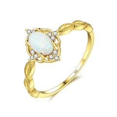 Sterling Silver 925 Vintage Opal Rings