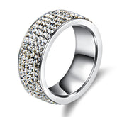 Accessories Women Elegant Engagement Crystal Ring