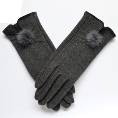 Woman Vintage Designer Winter Gloves