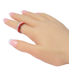 Accessories Women Stainless Steel Full Crystal Rings