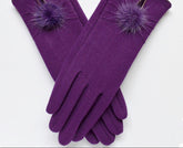 Woman Vintage Designer Winter Gloves