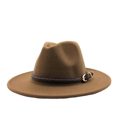 Women Casual Belt Design Fedoras