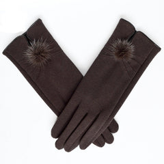 Woman Vintage Designer Winter Gloves