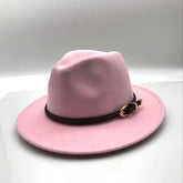 Women Casual Belt Design Fedoras