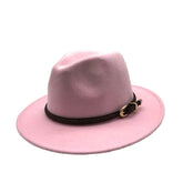 Women Casual Belt Design Fedoras