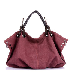 Women Canvas Messenger Crossbody Tote Bag