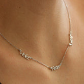Stainless Steel Custom Personalized 1-5 Multiple Nameplate Pendant Necklace