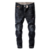 Men Pants Denim Stretch Slim Fit Jeans