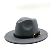 Women Casual Belt Design Fedoras