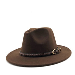 Women Casual Belt Design Fedoras