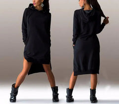 Women Casual Hooded Dresses
