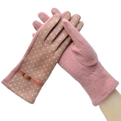 Women Cashmere Elegant Thick Warm Gloves