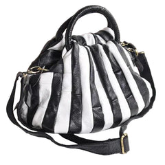 Women Elegant Genuine Cowhide Handmade Cross Body Tote Bags