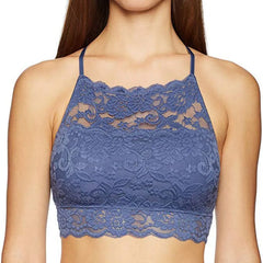 Women Lace Soft Breathable Comfort Halter Bra