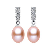 Sterling Silver 925 Pearl Drop Earrings