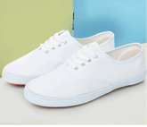 Men Casual White Canvas Shoes