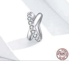 Sterling Silver 925 Cross Galaxy Charm