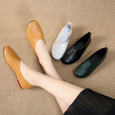 Woman Leather Hand Sewn Loafers