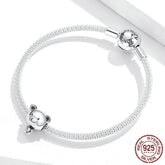 Sterling Silver 925 Bear Toy Beaded Charm