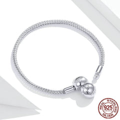 Sterling Silver 925 Snake Charm Bracelet