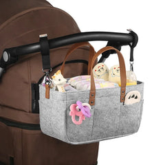 Baby Felt Storage Nursery Organizer Basket with Handle