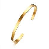 Men Stainless Steel Cuff Bangle Bracelet
