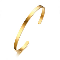 Men Stainless Steel Cuff Bangle Bracelet