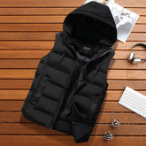 Men Active Waterproof Hooded Casual Vest Jacket