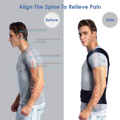 Men Back Brace Posture Corrector Belt