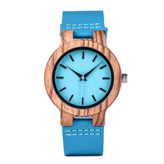 Women Casual Quartz Natural Bamboo Wristwatch