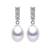 Sterling Silver 925 Pearl Drop Earrings