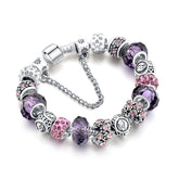 Women 12 Constellation Crystal Charm Bracelets